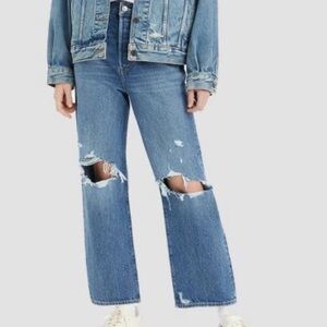 LEVIS RIBCAGE STRAIGHT ANKLE,SUPER HIGH RISE 👖 JEANS .‼️‼️